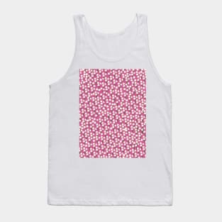 White daisies on pink Tank Top